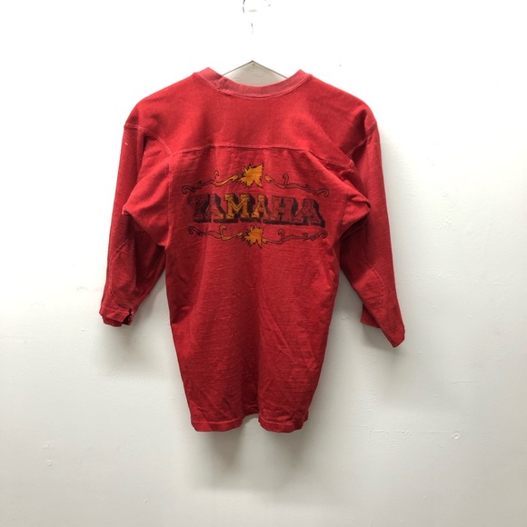 Vintage Yamaha T-shirt 1970's Red Size XS - Picture 7 of 9